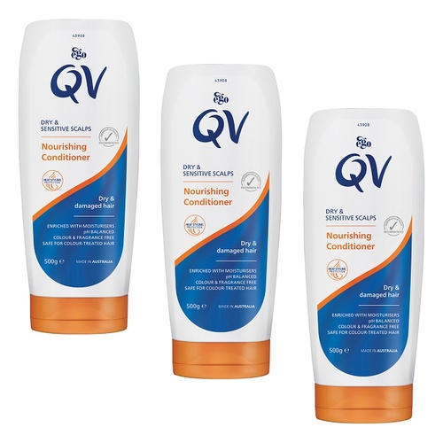 Ego QV Nourishing Conditioner 500g Pack of 3