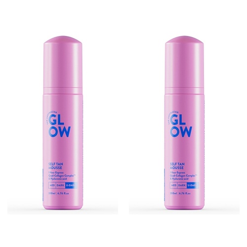 Australian Glow Self Tan Mousse Ultra Dark 200mL Pack of 2
