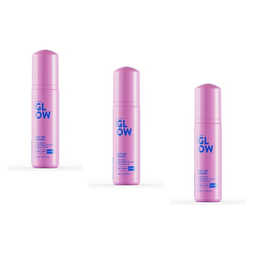 Australian Glow Self Tan Mousse Ultra Dark 200mL Pack of 3