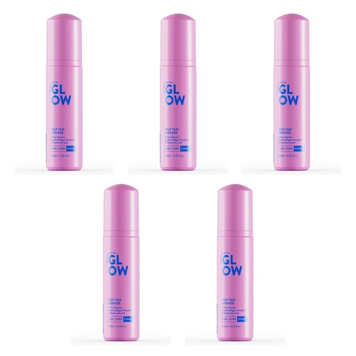Australian Glow Self Tan Mousse Ultra Dark 200mL Pack of 5