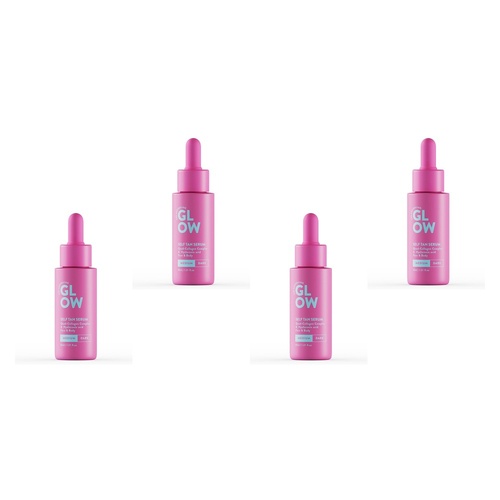 Australian Glow Self Tan Serum Medium 30mL Pack of 4