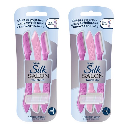 Schick Silk Salon Touch Up Disposable Razors 3 Pack Bundle of 2