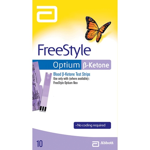 Abbott Freestyle Optium Ketone Strips 10 Pack