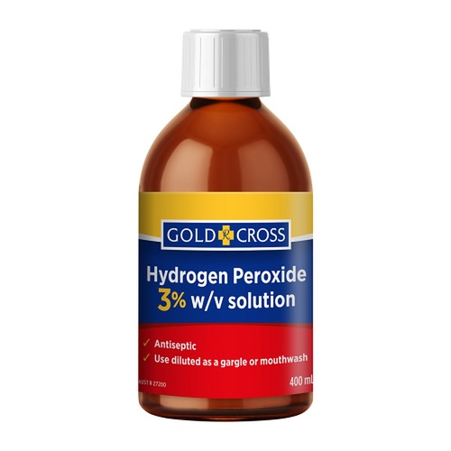 Goldx Hydrogen Peroxide 3% 400mL x 2