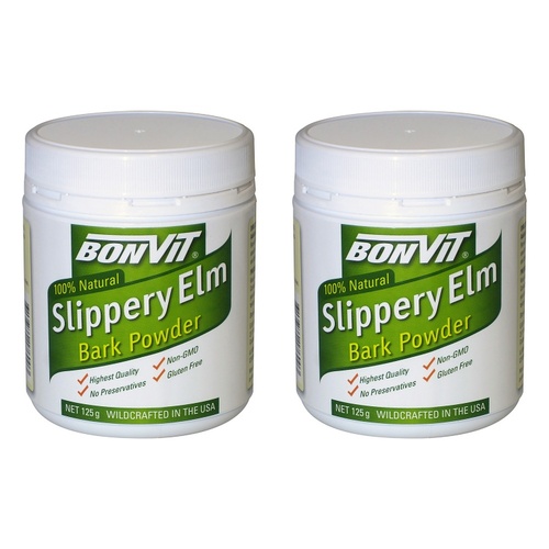 Bonvit Slippery Elm Bark Powder 125g Pack of 2