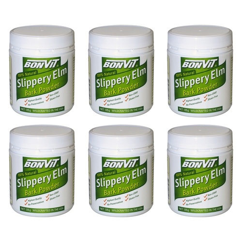 Bonvit Slippery Elm Bark Powder 125g Pack of 6