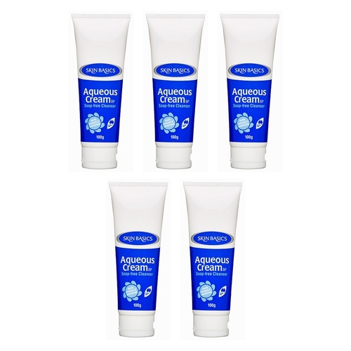 Skin Basics Aqueous Cream Tube 100g Pack of 5
