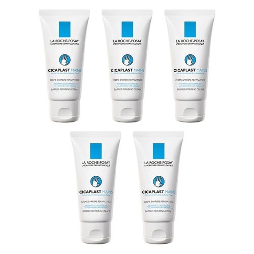 La Roche-Posay Cicaplast Mains Hand Barrier Cream 50mL x 3 Bundle of 5