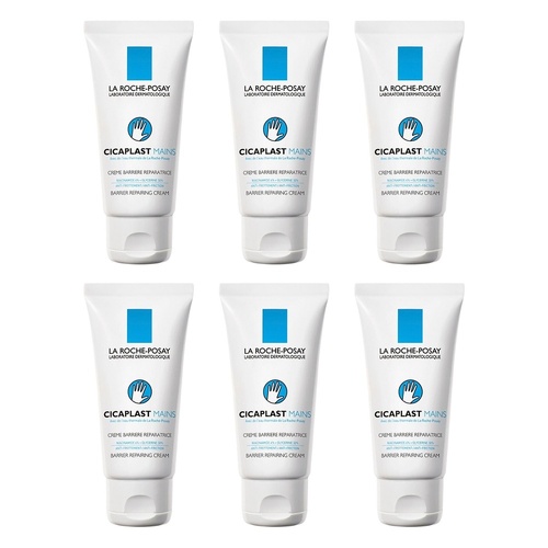 La Roche-Posay Cicaplast Mains Hand Barrier Cream 50mL x 3 Bundle of 6
