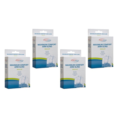 SurgiPack Arm Sling Maxi Comfort Regular Pack of 4