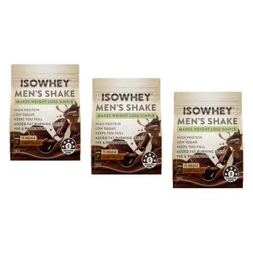 Isowhey Men's Shake Chocolate 840g Pack of 3
