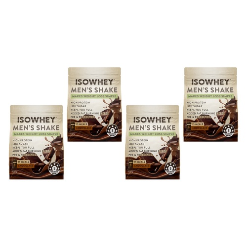 Isowhey Men's Shake Chocolate 840g Pack of 4
