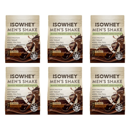 Isowhey Men's Shake Chocolate 840g Pack of 6