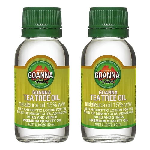 Goanna Tea Tree Oil 50mL Pack of 2