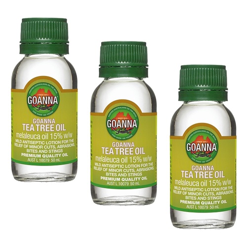 Goanna Tea Tree Oil 50mL Pack of 3