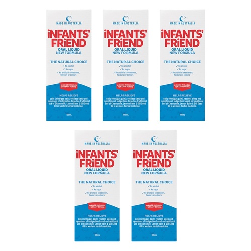 Infants' Friend Colic & Wind Oral Liquid 100mL Pack of 5
