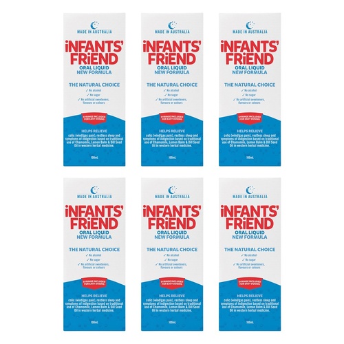 Infants' Friend Colic & Wind Oral Liquid 100mL Pack of 6