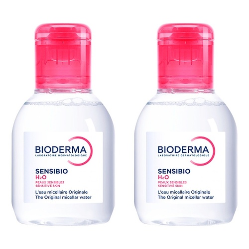 Bioderma Sensibio H2O Soothing Micellar Water Cleanser 100mL Pack of 2