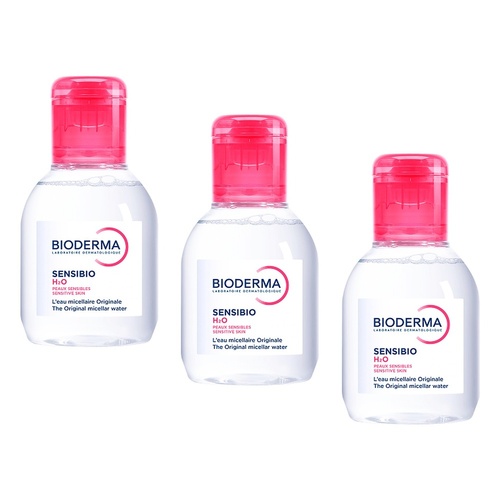 Bioderma Sensibio H2O Soothing Micellar Water Cleanser 100mL Pack of 3