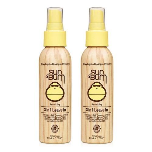 Sun Bum Beach Formula 3 in 1 Leave In Conditioner 118mL Pack of 2