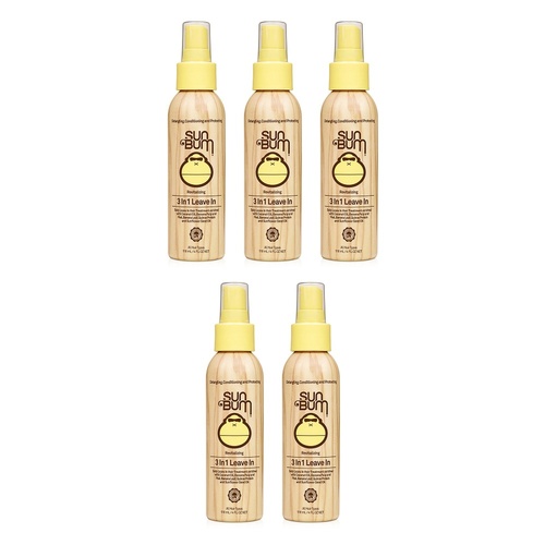 Sun Bum Beach Formula 3 in 1 Leave In Conditioner 118mL Pack of 5