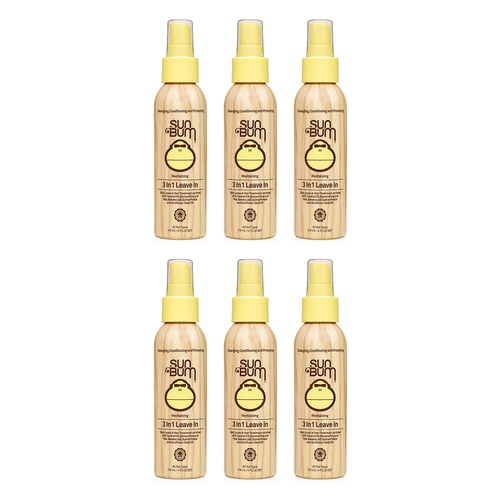 Sun Bum Beach Formula 3 in 1 Leave In Conditioner 118mL Pack of 6