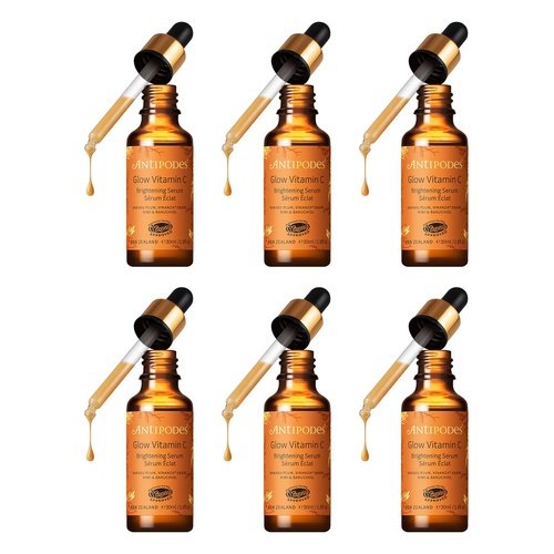 Antipodes Glow Vitamin C Brightening Serum 30mL Pack of 6