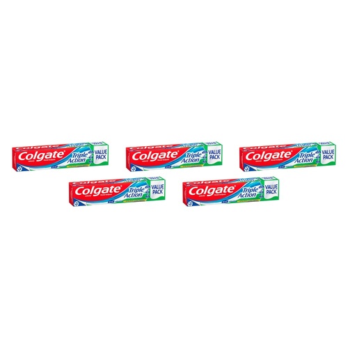 Colgate Triple Action Toothpaste Original Mint 210g Pack of 5