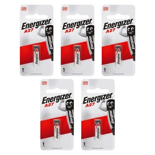 Energizer A27 Alkaline Battery Pack of 5