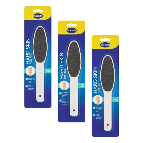 Scholl Hard Skin Manual Foot File Pack of 3