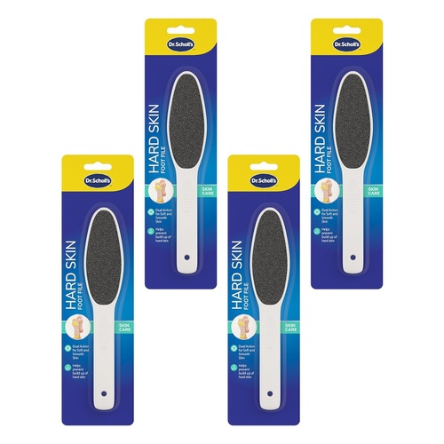 Scholl Hard Skin Manual Foot File Pack of 4