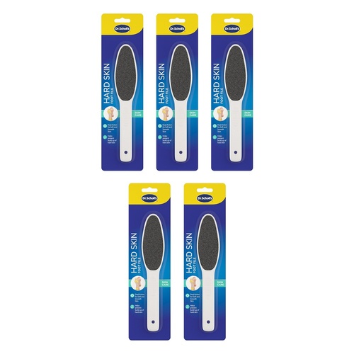 Scholl Hard Skin Manual Foot File Pack of 5