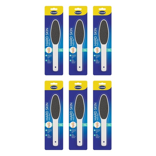 Scholl Hard Skin Manual Foot File Pack of 6