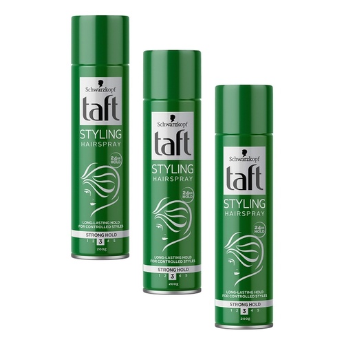 Schwarzkopf Taft Styling Hairspray Strong Hold 200g Pack of 3