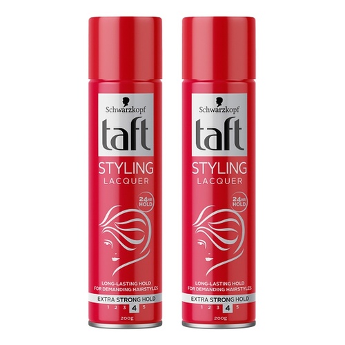 Schwarzkopf Taft Styling Lacquer Extra Strong Hold 200g Pack of 2
