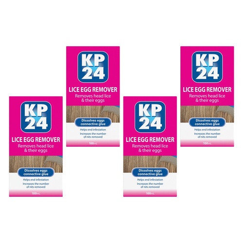 KP24 Lice Egg Remover 100mL Pack of 4