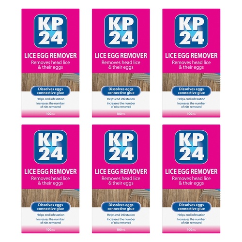 KP24 Lice Egg Remover 100mL Pack of 6