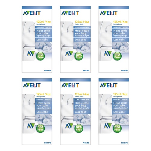Philips Avent Feeding Bottle 125mL Pack of 6