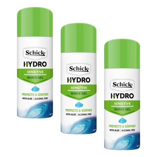 Schick Hydro Skin Sensitive Gel 70g Pack of 3