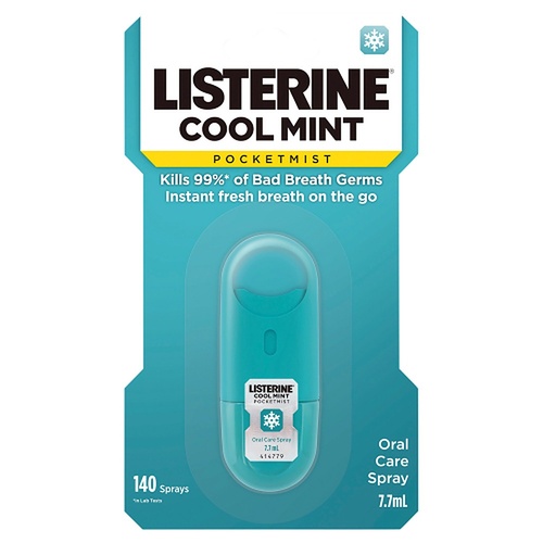 Listerine PocketMist Oral Care Spray Cool Mint 7.7mL