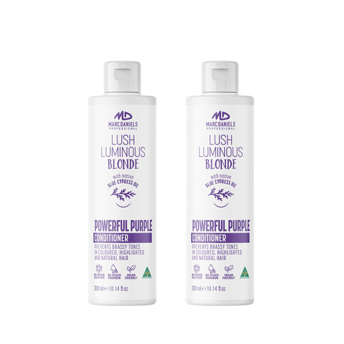 Marc Daniels Purple Lush Luminous Blonde Conditioner 300ml x2