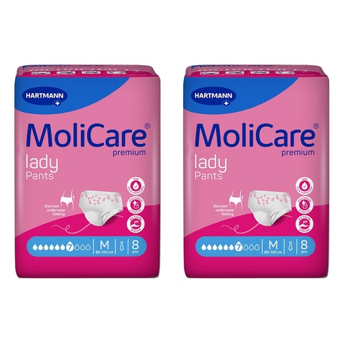 MoliCare Premium Lady Pants 7 Drops Size M 8 Pack x 4 Bundle of 2