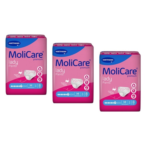 MoliCare Premium Lady Pants 7 Drops Size M 8 Pack x 4 Bundle of 3