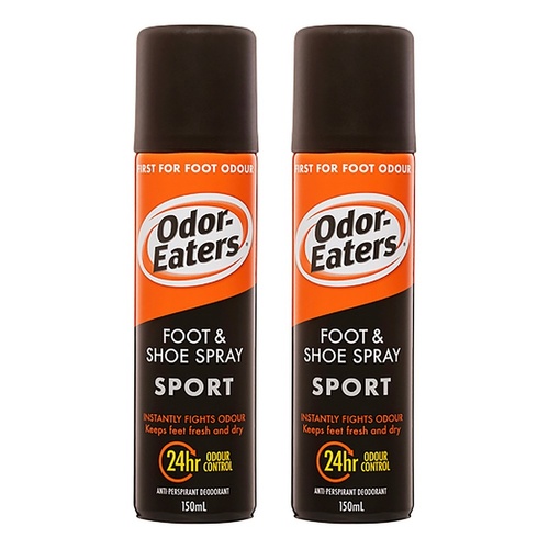 Odor-Eaters Sports Foot & Shoe Spray 150mL Pack of 2
