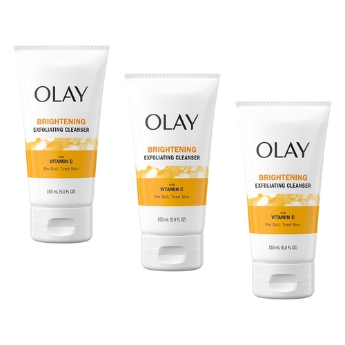 Olay Regenerist Vitamin C + Peptide 24 Brightening Cleanser 150mL Pack of 3