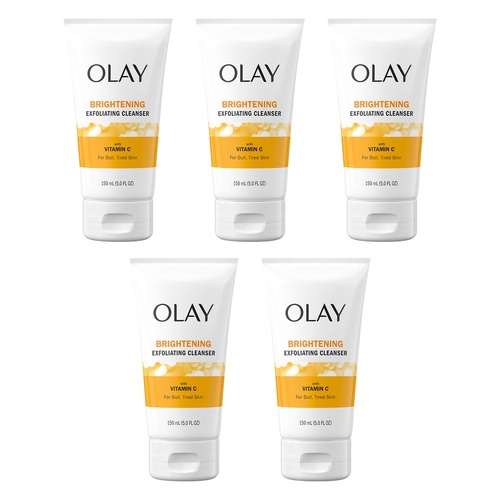 Olay Regenerist Vitamin C + Peptide 24 Brightening Cleanser 150mL Pack of 5