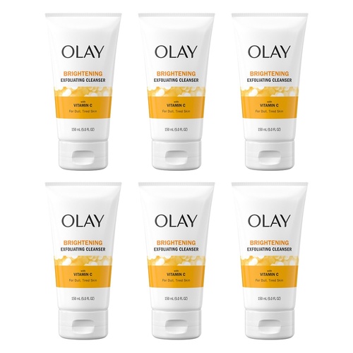 Olay Regenerist Vitamin C + Peptide 24 Brightening Cleanser 150mL Pack of 6