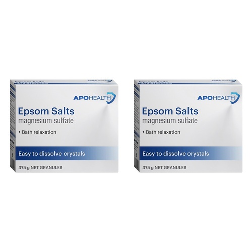 Apo Health Epsom Salts 375g Pack of 2