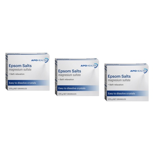 Apo Health Epsom Salts 375g Pack of 3