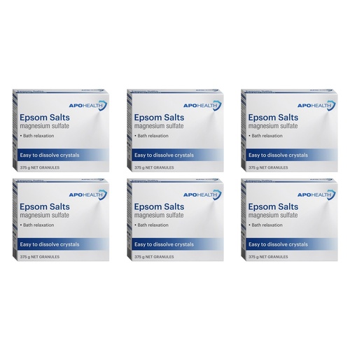Apo Health Epsom Salts 375g Pack of 6